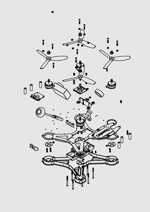 Мини-квадрокоптер OpenRC 220 FPV