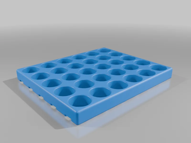 3D модель Банк аккумуляторов 18650 на 30 ячеек (параллельное соединение) - фото 4