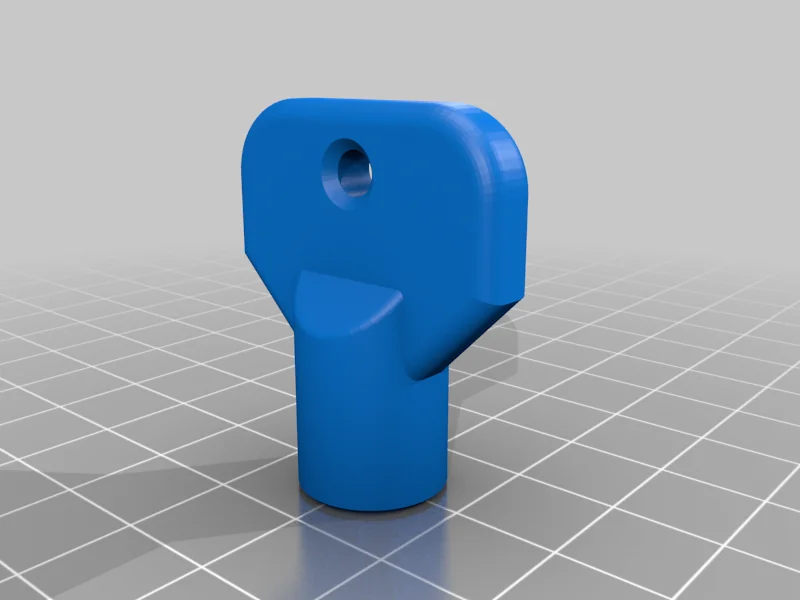 3D модель 8mm треугольный ключ - фото 1