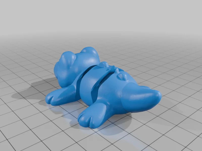 Артикулированный Аллигатор - 3D модель