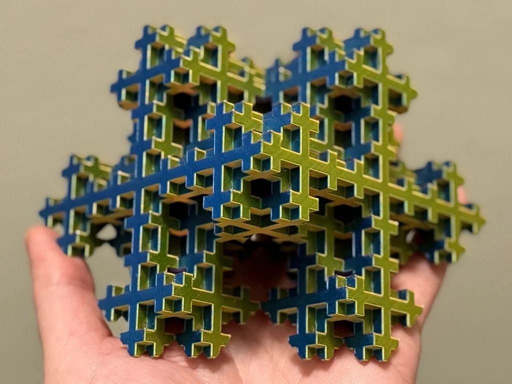 3D модель Фрактал снежинки Мосли | Уровень 3 - фото 2