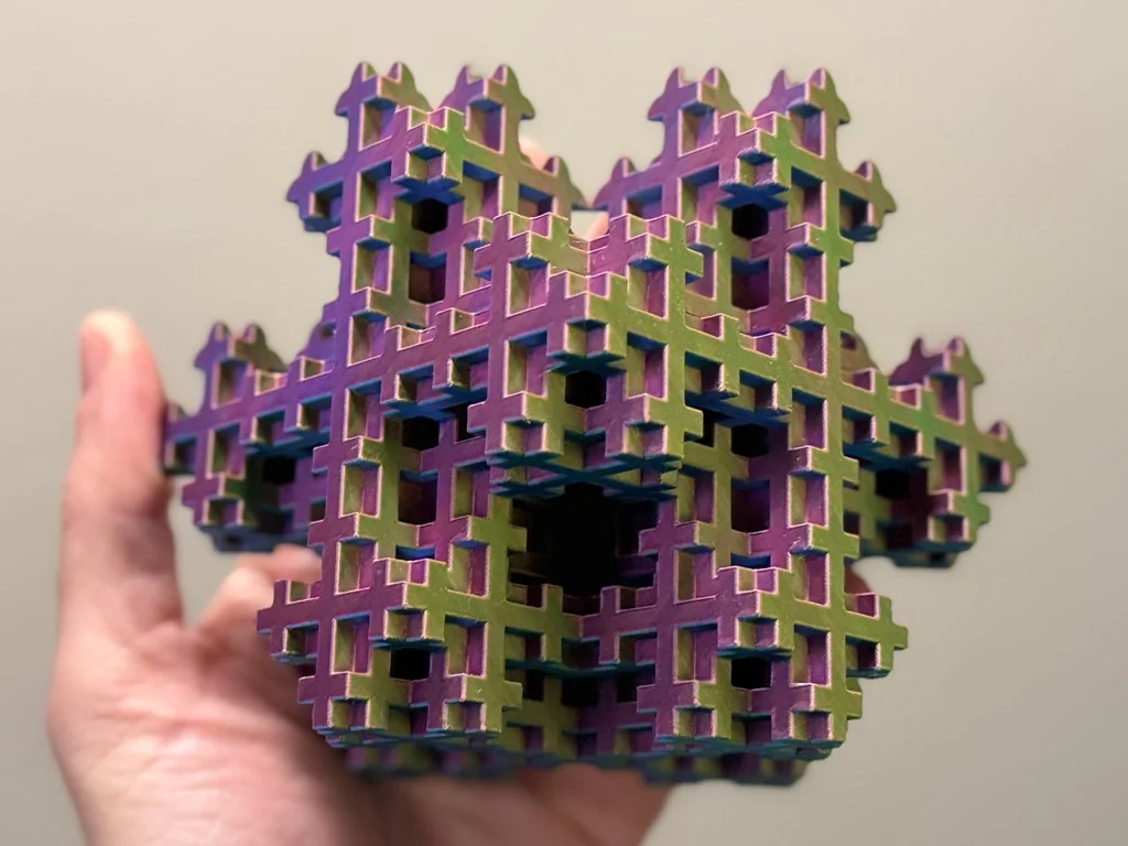 3D модель Фрактал снежинки Мосли | Уровень 3 - фото 5