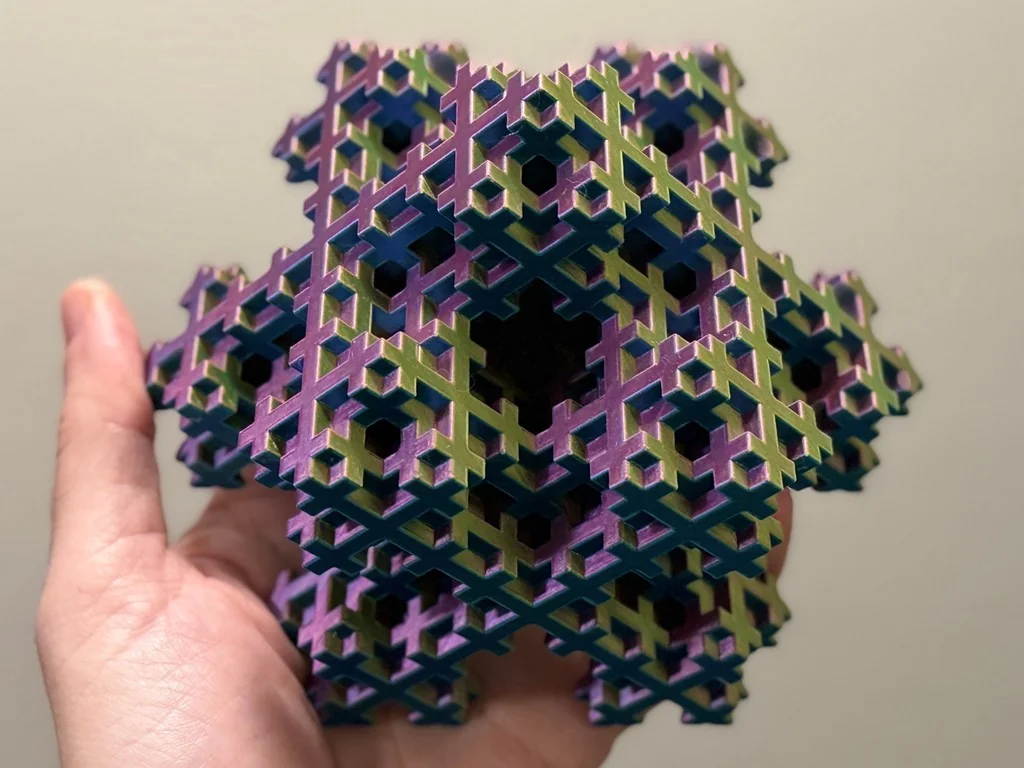 3D модель Фрактал снежинки Мосли | Уровень 3 - фото 8