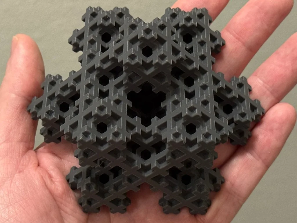 3D модель Фрактал снежинки Мосли | Уровень 3 - фото 13