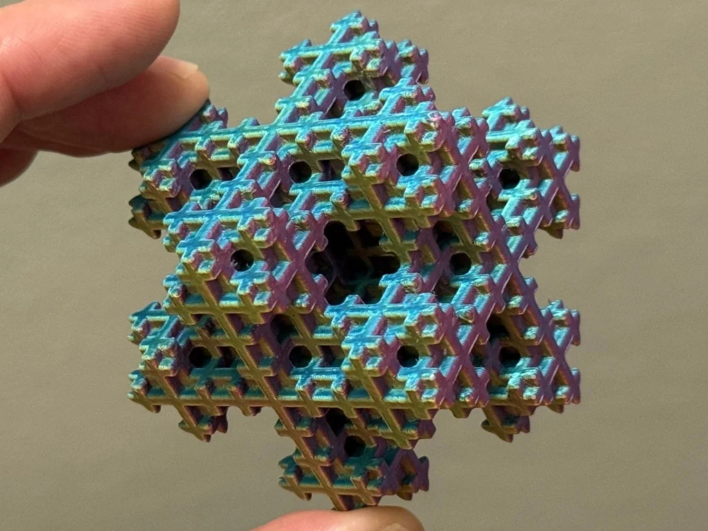 3D модель Фрактал снежинки Мосли | Уровень 3 - фото 14