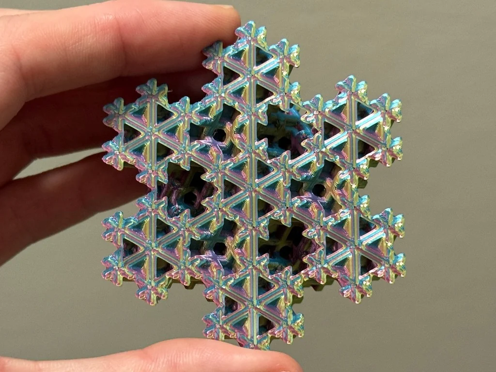 3D модель Фрактал снежинки Мосли | Уровень 3 - фото 15