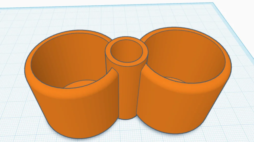 3D модель Двойный автополивной горшок STL