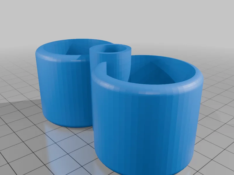 3D модель Двойный автополивной горшок - фото 2