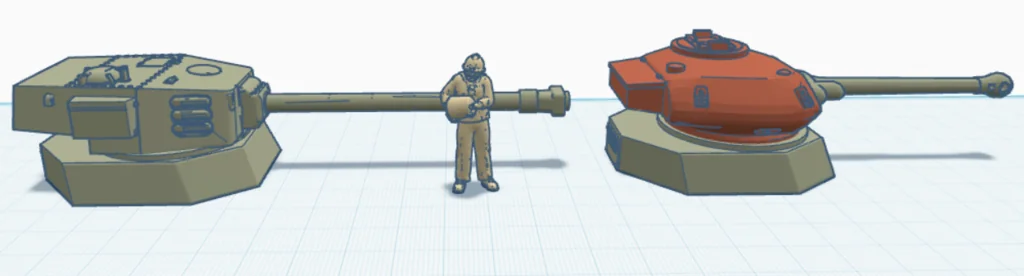 3D модель Моделі турелів для настільної гри Trench Crusade - фото 3