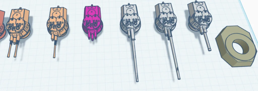 3D модель Моделі турелів для настільної гри Trench Crusade - фото 7