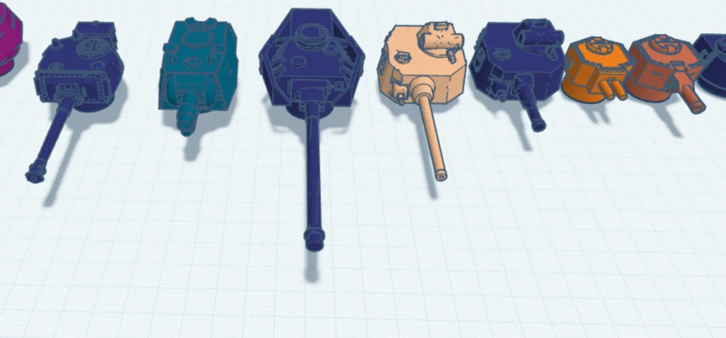 3D модель Моделі турелів для настільної гри Trench Crusade - фото 10