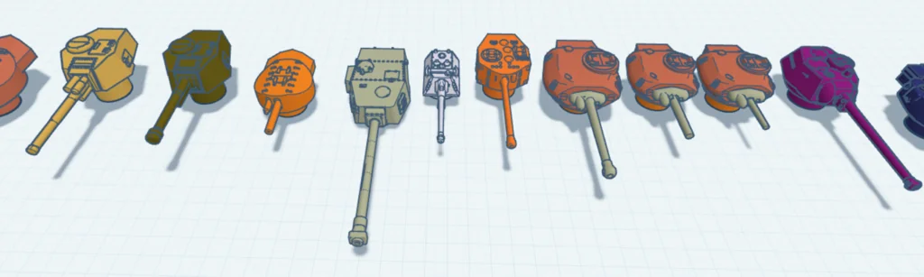 3D модель Моделі турелів для настільної гри Trench Crusade - фото 11