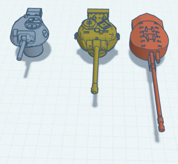 3D модель Моделі турелів для настільної гри Trench Crusade - фото 12