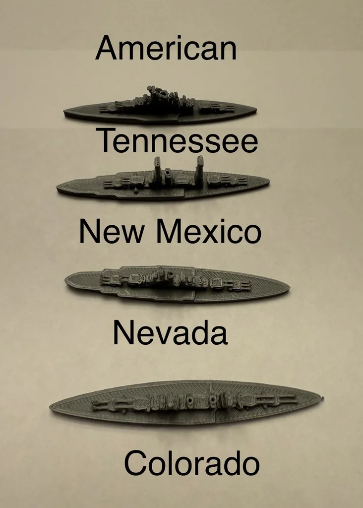 3D модель World War II Battleship Models, 1/2400 Scale - фото 2