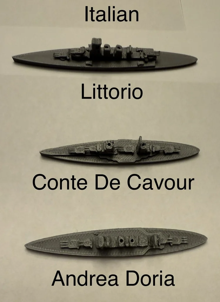 3D модель World War II Battleship Models, 1/2400 Scale - фото 7