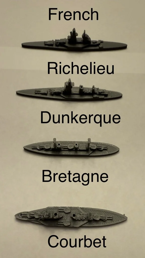 3D модель World War II Battleship Models, 1/2400 Scale - фото 8