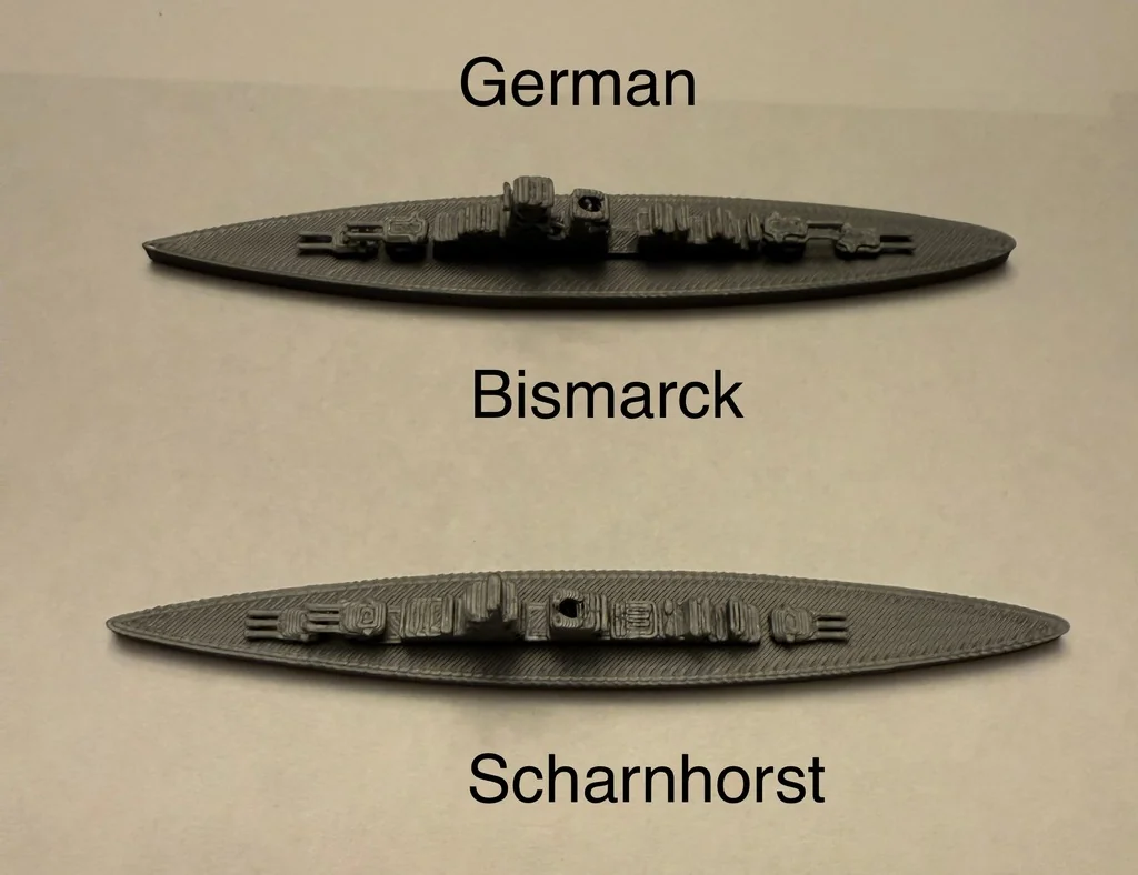 3D модель World War II Battleship Models, 1/2400 Scale - фото 9
