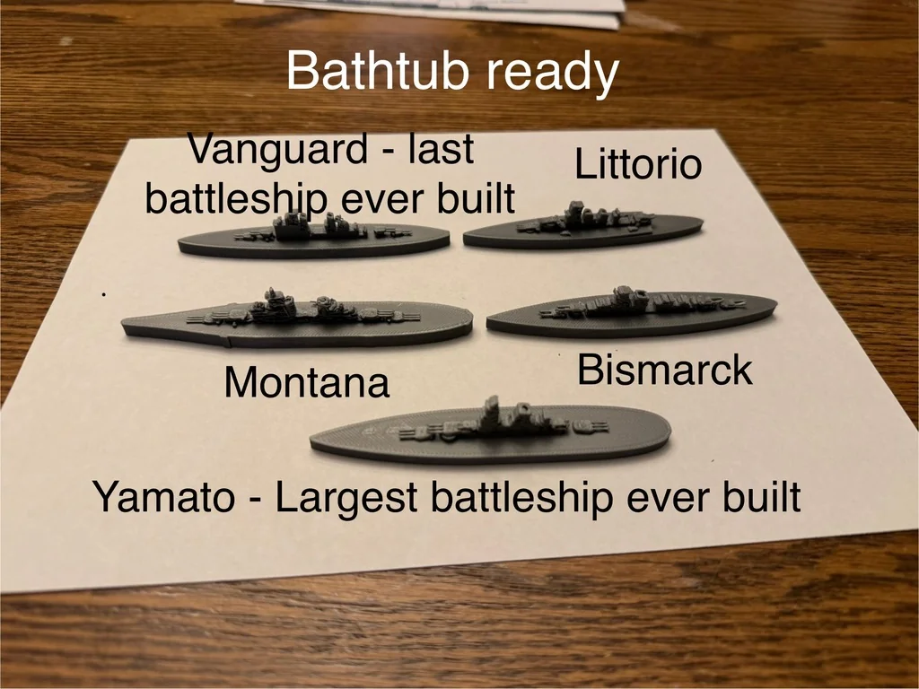 3D модель World War II Battleship Models, 1/2400 Scale - фото 10