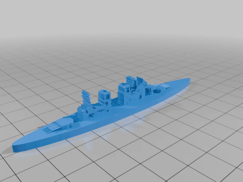 3D модель World War II Battleship Models, 1/2400 Scale - фото 11