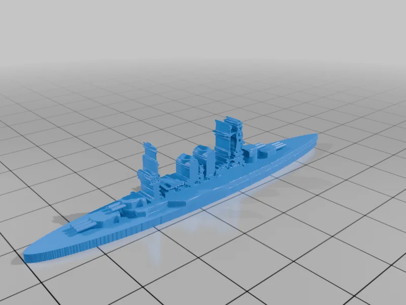 3D модель World War II Battleship Models, 1/2400 Scale - фото 12