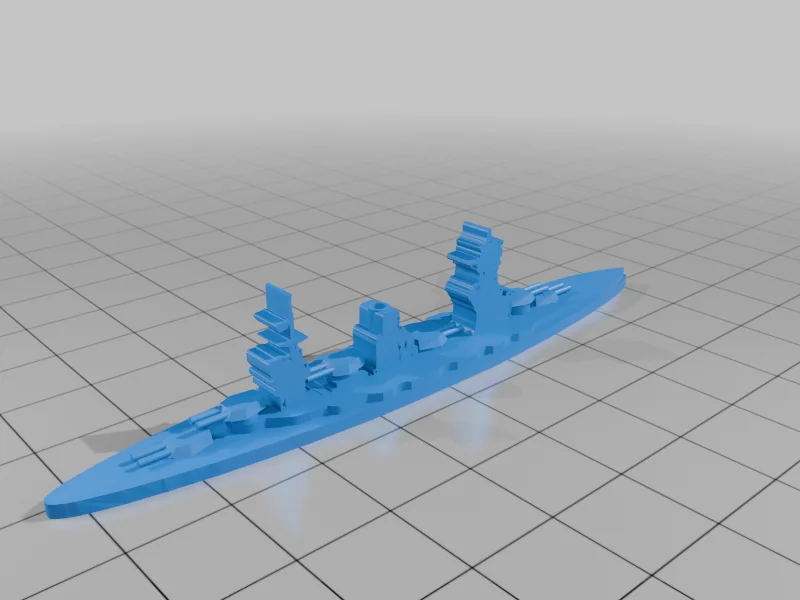 3D модель World War II Battleship Models, 1/2400 Scale - фото 14