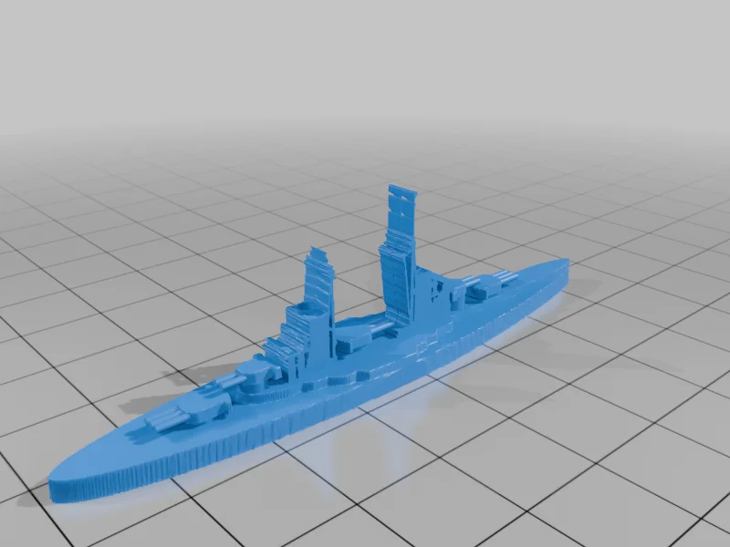 3D модель World War II Battleship Models, 1/2400 Scale - фото 18
