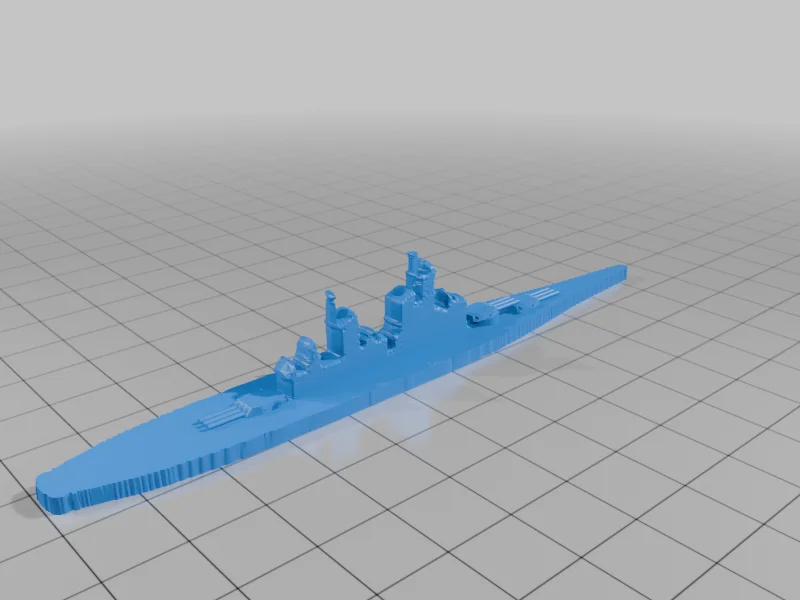 3D модель World War II Battleship Models, 1/2400 Scale - фото 22