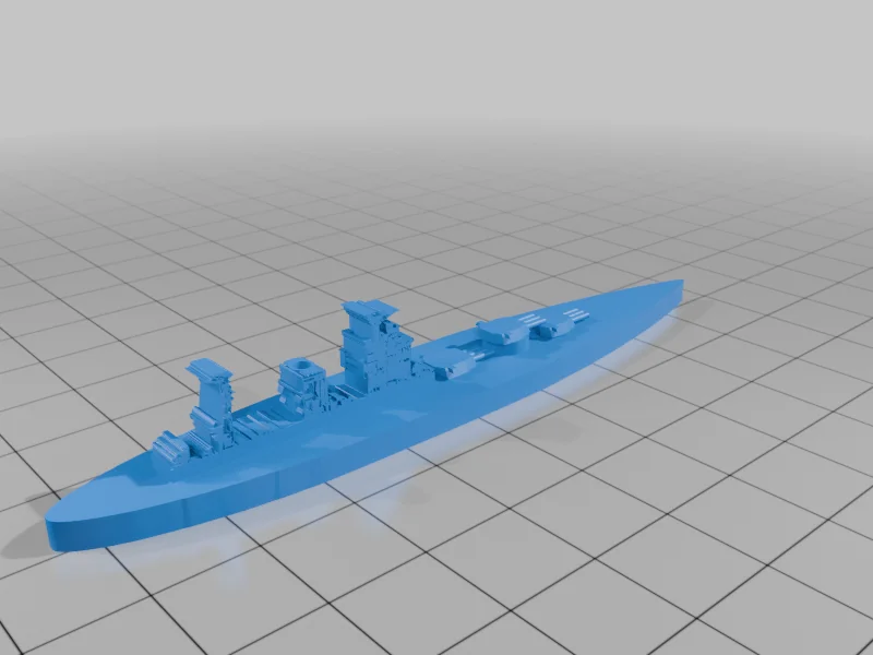 3D модель World War II Battleship Models, 1/2400 Scale - фото 25