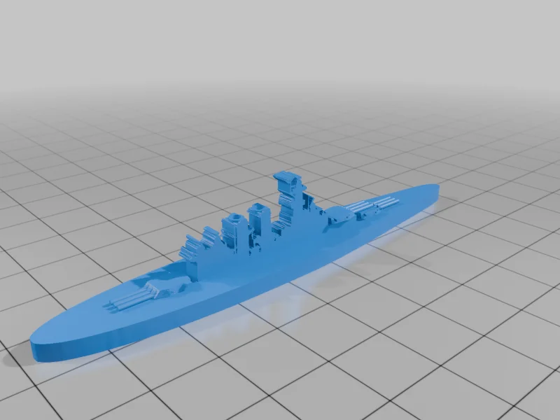 3D модель World War II Battleship Models, 1/2400 Scale - фото 27