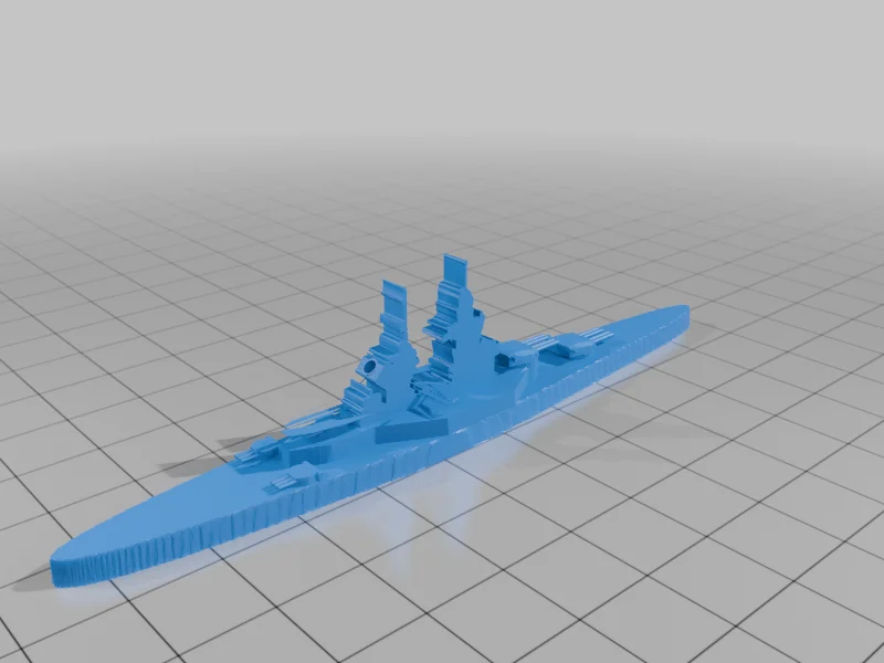 3D модель World War II Battleship Models, 1/2400 Scale - фото 28