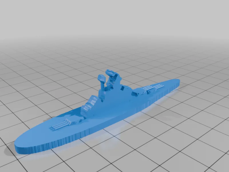 3D модель World War II Battleship Models, 1/2400 Scale - фото 30