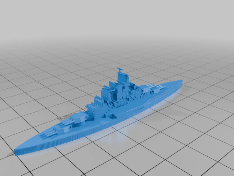 3D модель World War II Battleship Models, 1/2400 Scale - фото 32