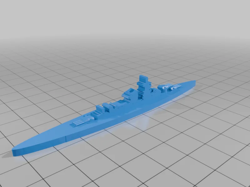 3D модель World War II Battleship Models, 1/2400 Scale - фото 33