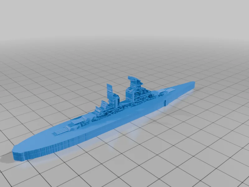 3D модель World War II Battleship Models, 1/2400 Scale - фото 35