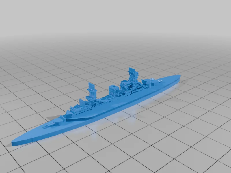 3D модель World War II Battleship Models, 1/2400 Scale - фото 42