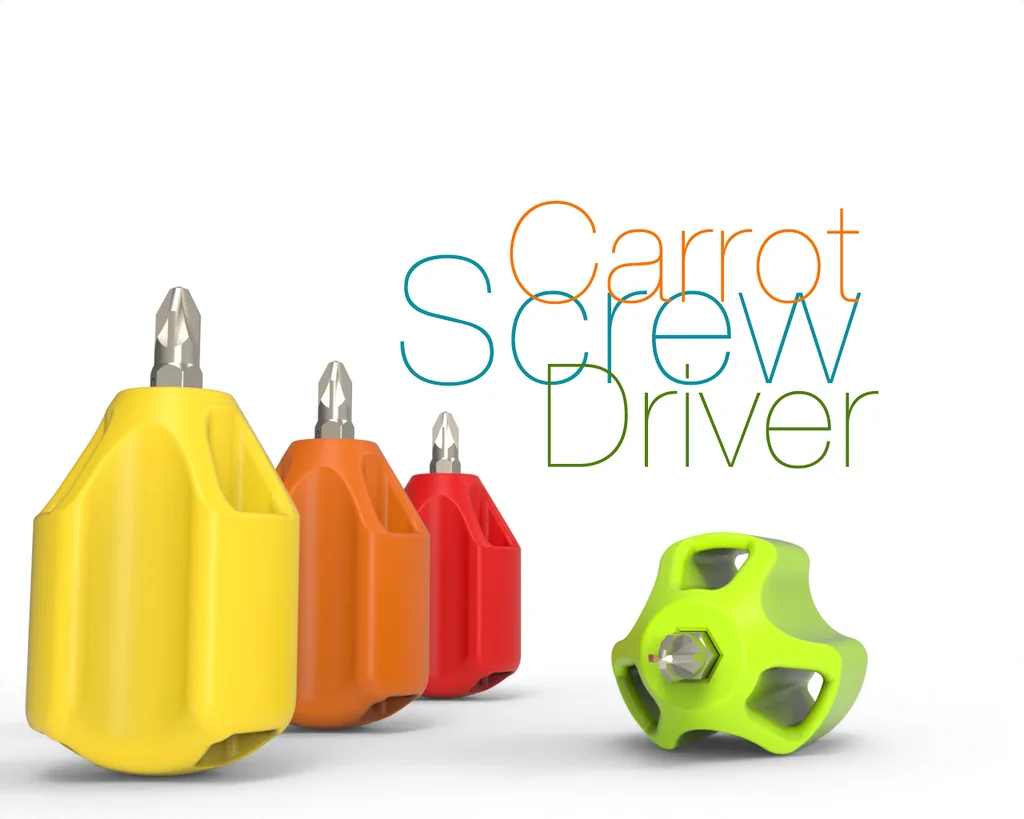 Удобная отвертка "Морковка" с магнитом