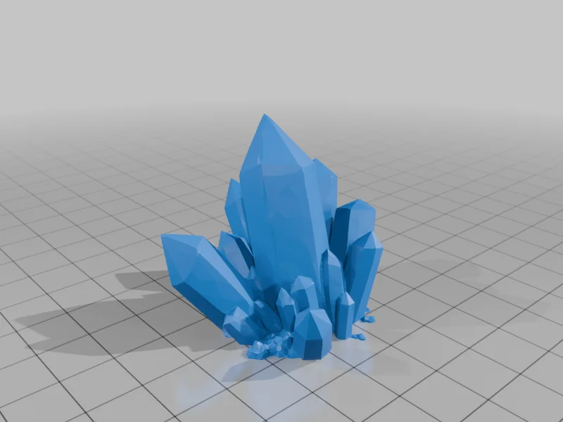 Модель кристаллической формации, разделенная на части