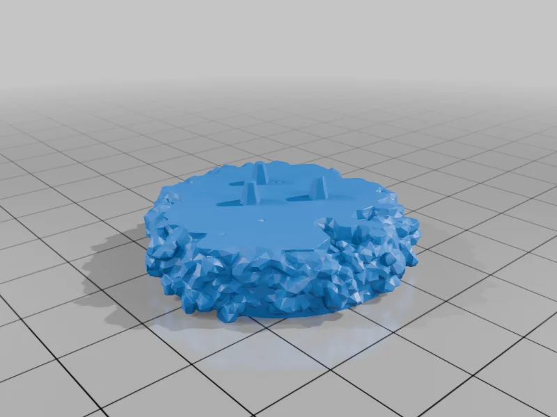 Модель кристаллической формации, разделенная на части