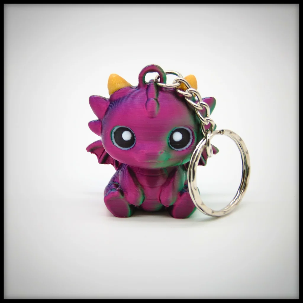 3D модель Милий брелок з дракончиком - фото 4