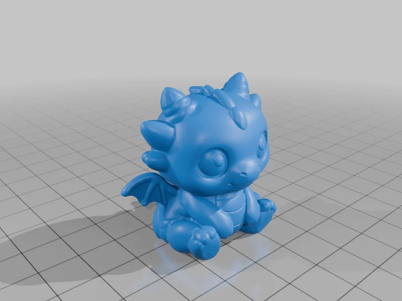 3D модель Милий брелок з дракончиком - фото 8