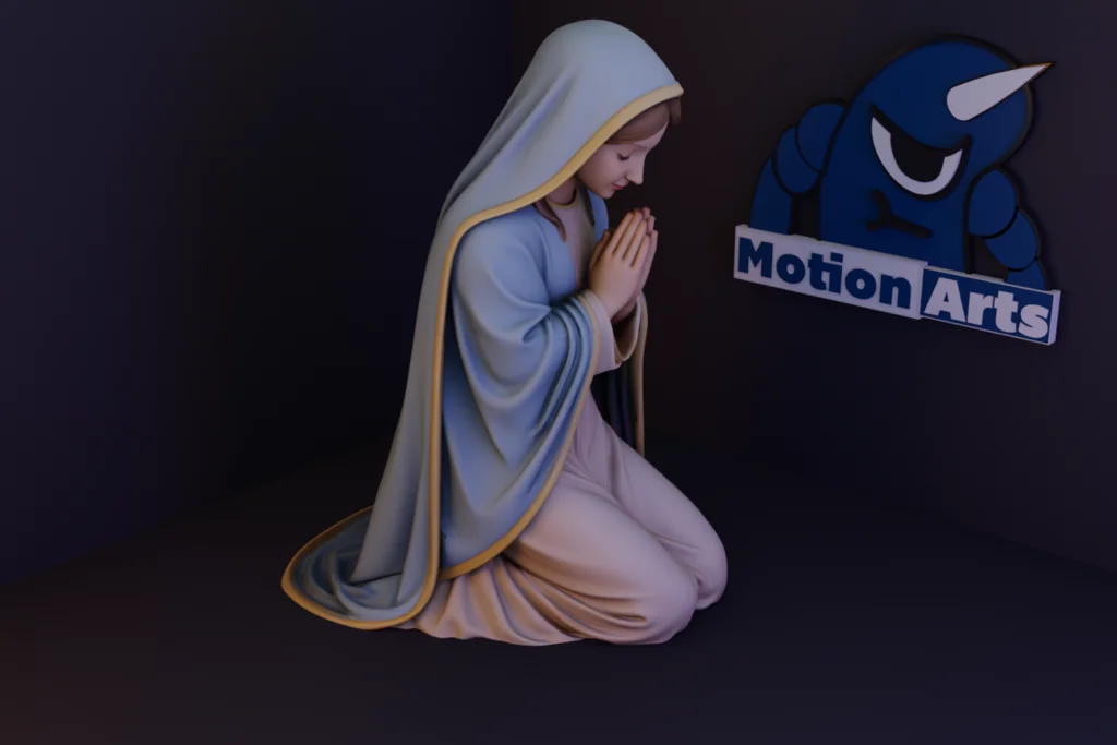 Статуя Непорочной Девы Марии в молитве