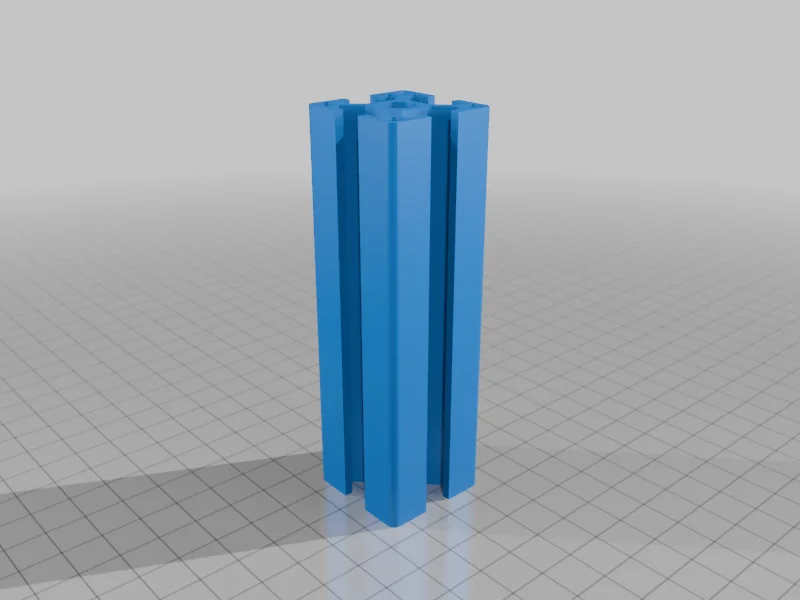 3D модель 3030 Aluminum Extrusion Profile - фото 2