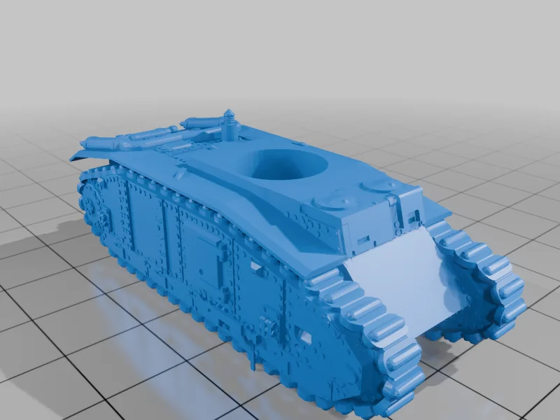3D модель Char B2 Tank Model - фото 3