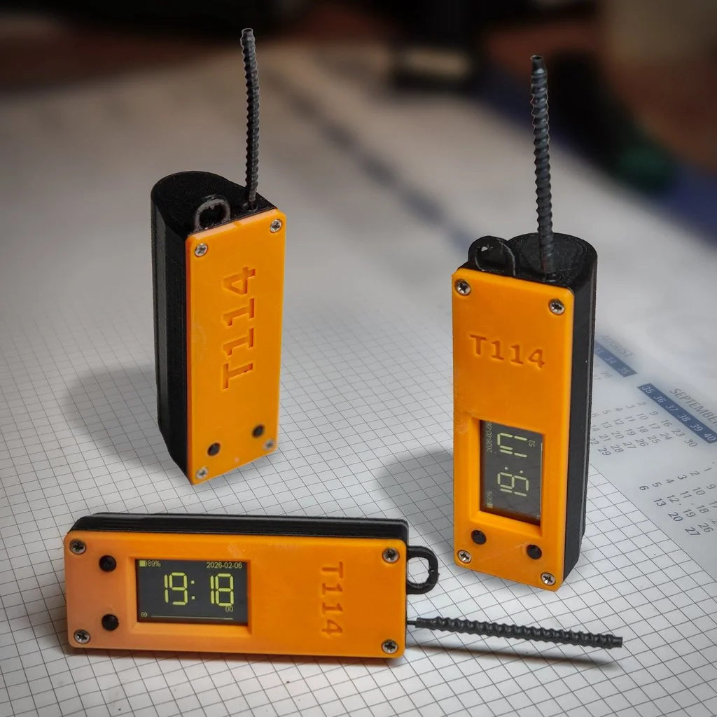 Корпус Heltec T114 с батареей 18650 и GPS