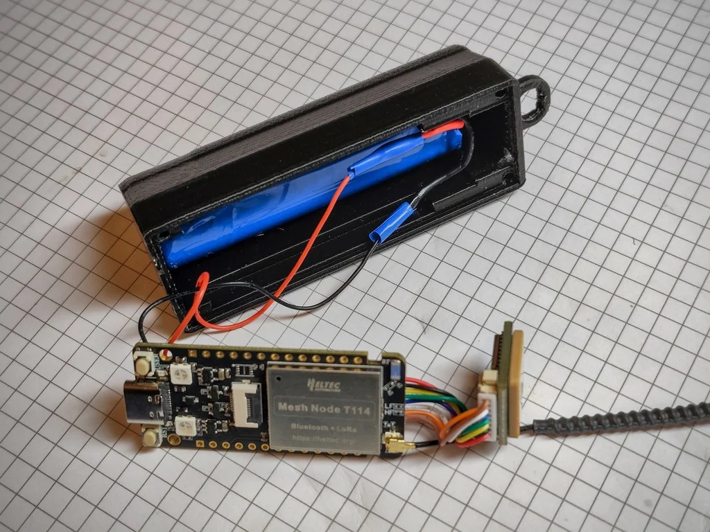 Корпус Heltec T114 с батареей 18650 и GPS