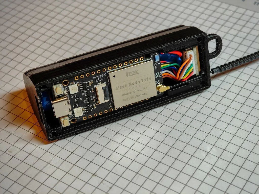 Корпус Heltec T114 с батареей 18650 и GPS