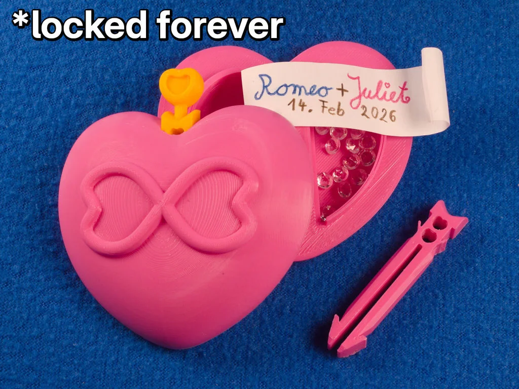 Сердце любви: замковая коробка для Валентина