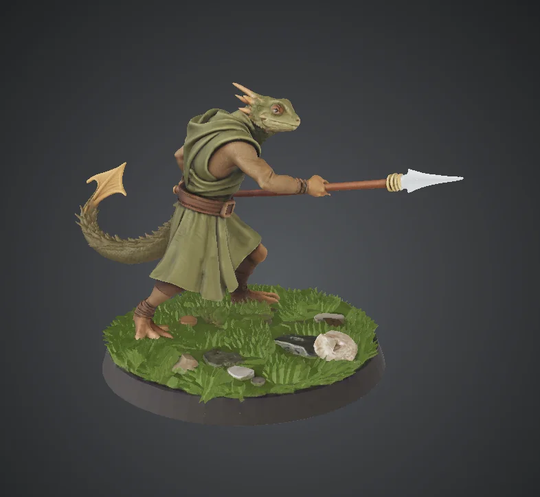 Модель Лизардфолка Монаха
