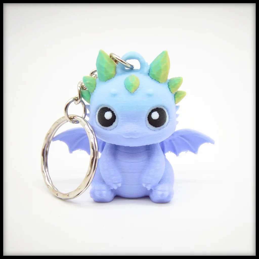 3D модель Crystal Baby Dragon Keychain - фото 6