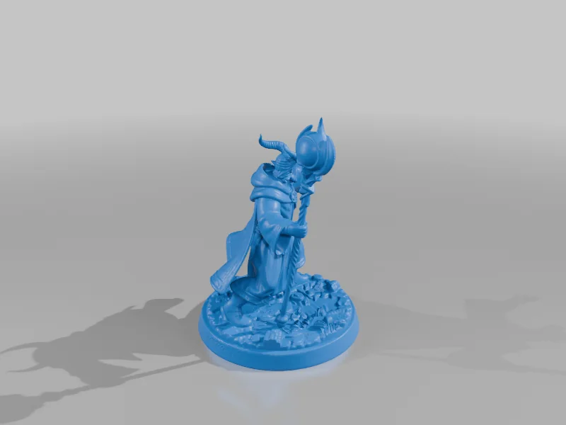 Тифлинг-колдун 3D-модель